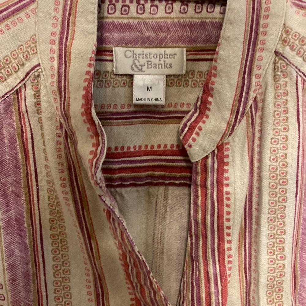 short sleeve christopher & banks Medium shirt 2006